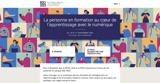 Appel à communiquer – ROC 2023 – La personne en formation au cœur de l’apprentissage avec le numérique