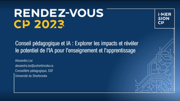 Chronique RVCP 2023 – Horizons de l’IA dans l’enseignement